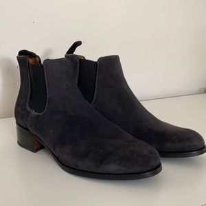 Quero Grey Suede Booties